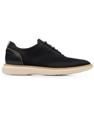 Clarks Brantin Knit Trainers - Black