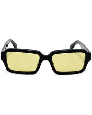 Palm Angels Homer Rectangle-Frame Sunglasses - Black