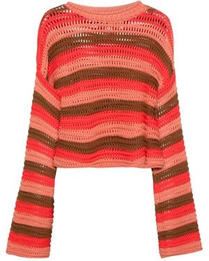 La DoubleJ Crop Jumper - Red