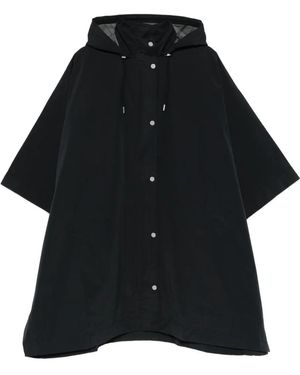 Barbour Abrigo con capucha y capa - Negro