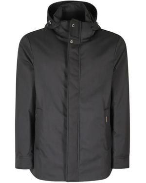Moorer Zip-Up Padded Jacket - Black