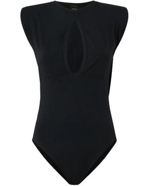 Pinko Cut-out Bodysuit - ブラック