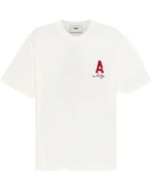 Autry Heritage T-Shirt With Washed Effect - White