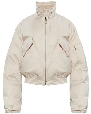Victoria Beckham Zip-Up Bomber Jacket - White
