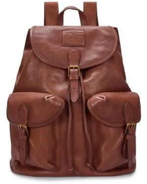 Polo Ralph Lauren Heritage Leather Backpack - Brown