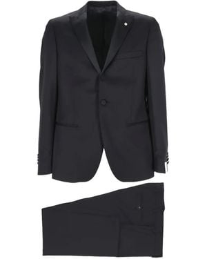 L.B.M. 1911 Peaked-Lapel Suit - Black