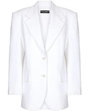Dolce & Gabbana Blazer Monopetto - Bianco