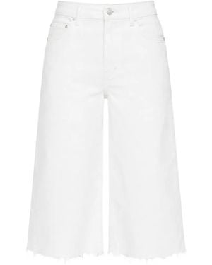 Mother フレイド デニムショーツ - ホワイト