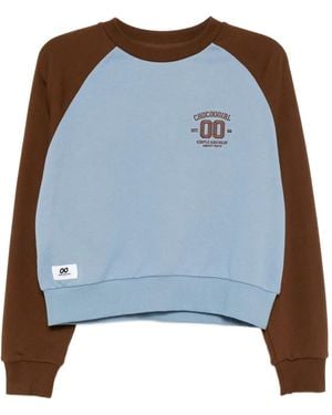 Chocoolate Logo-Embroidered Sweatshirt - Blue