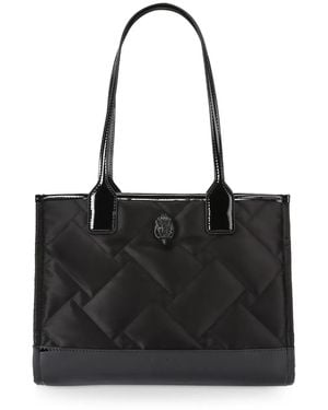 Kurt Geiger Square キルティング ハンドバッグ S - ブラック