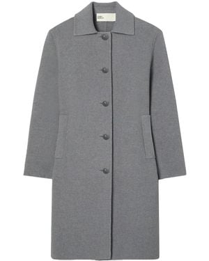 Tory Burch Wool Coat - Grey
