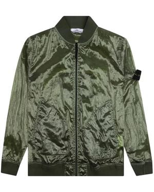 Stone Island Compass-Badge Bomber Jacket - Green