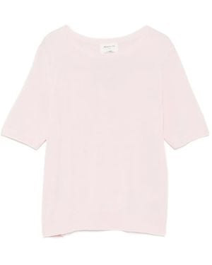 MAISON 123 Paprika Bis Short-Sleeve Sweater - Pink