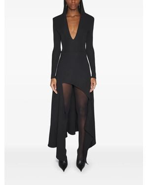 Mugler フーデッド ボディスーツ - ブラック