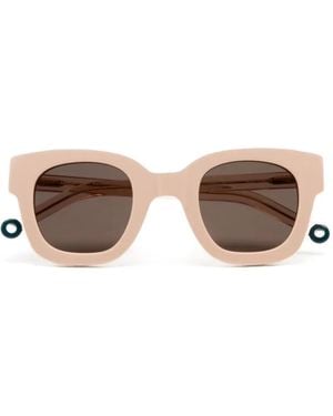 Kaleos Eyehunters Von Trapp Square-Frame Sunglasses - Brown