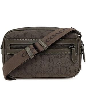 COACH モノグラム メッセンジャーバッグ - グリーン