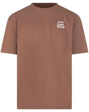 Kidsuper Logo-Print T-Shirt - Brown