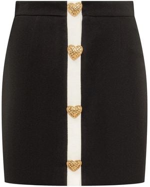 Moschino Heart-Motif Mini Skirt - Black