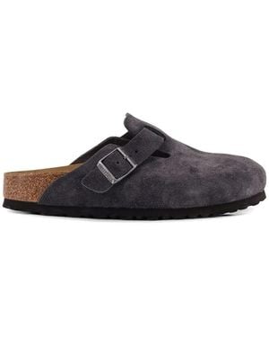 Birkenstock Mules Boston À Boucle - Blanc