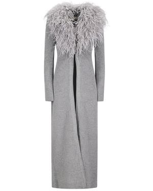 Blumarine Wool Cardi-Coat - Grey