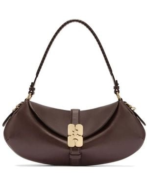 Ganni B-Kat Shoulder Bag - Brown