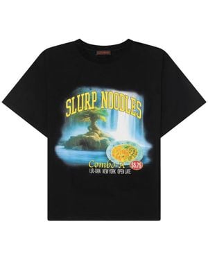LỰU ĐẠN T-Shirt Mit Grafischem Print - Schwarz