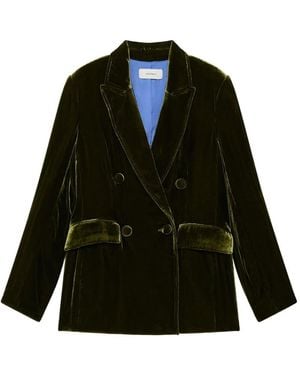 Maliparmi Double-Breasted Pocket Jacket - Black