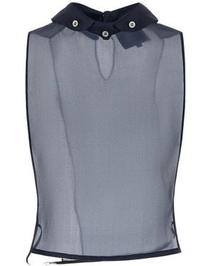Jejia Livi Silk Bib Top - Blue