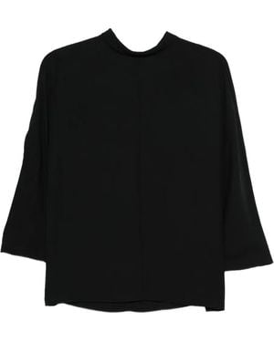 Aspesi Tie-Neck Blouse - Black