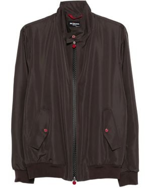 Kiton Zip-Up Pocket Jacket - Brown