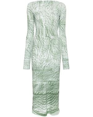 MM6 by Maison Margiela Iguana Midi Dress - Green
