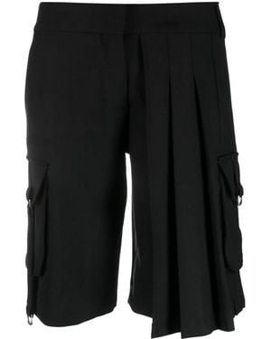 Off-White c/o Virgil Abloh Pleated Cargo Shorts - Black