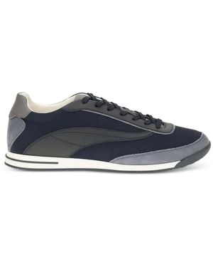Brunello Cucinelli Techno Fabric And Nubuck Sneakers - Blue