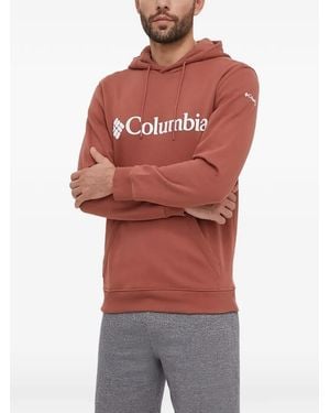 Columbia Logo-Print Hoodie - Red
