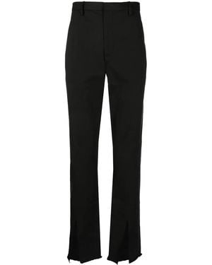 Dion Lee Split Fray-Trim Trousers - Black