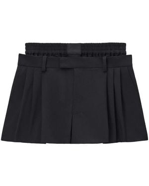 Alexander Wang Boxers-Inserted Shorts - Black
