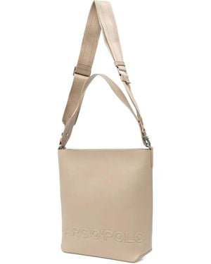 Marc O' Polo Logo-Embossed Tote Bag - White