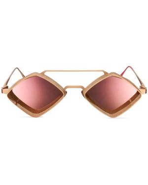 Vysen Eyewear J-6 ジオメトリックフレーム サングラス - ピンク