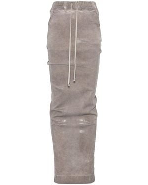 Rick Owens Pillar Jeansrock - Grau