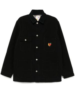 Sky High Farm Embroidered Denim Jacket - Black