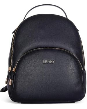 Liu Jo Mochila con cremallera y logo - Azul