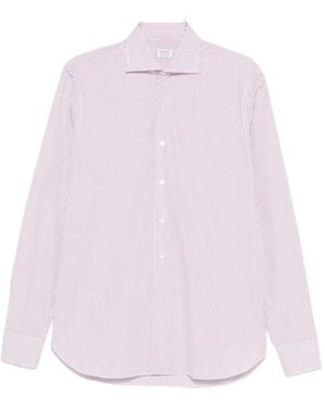 Borriello Striped Button-Up Shirt - Pink