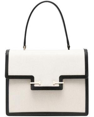 Tom Ford Small Aube Contrast-Trim Tote Bag - White