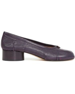 Maison Margiela Tabi レザー パンプス - パープル
