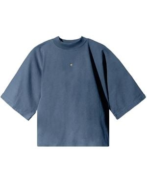 Yeezy Gap Logo-Appliqué T-Shirt - Blue