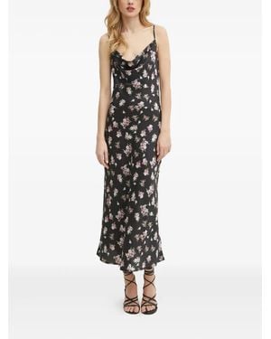 Guess Floral-Print Maxi Dress - Black
