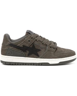 A Bathing Ape Sk8 Sta #3 Sneakers - Brown