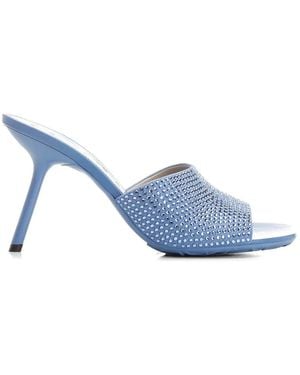 Loewe Petal Crystal-Embellished Sandals - Blue