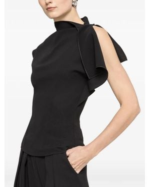 Nissa Short Sleeve Top - Black