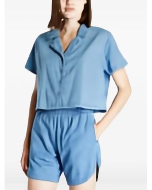 Urban Classics Camisa Corta Vaquera - Azul